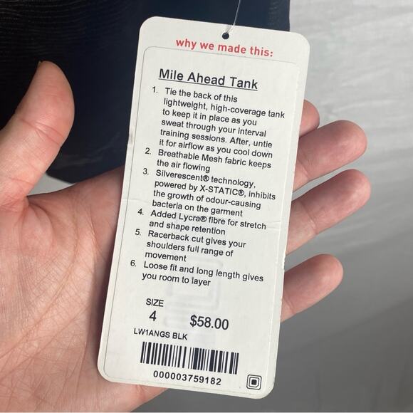 Lululemon mile ahead tank‎ Tie Back Racerback Tank Camo new with tag - Picture 8 of 8